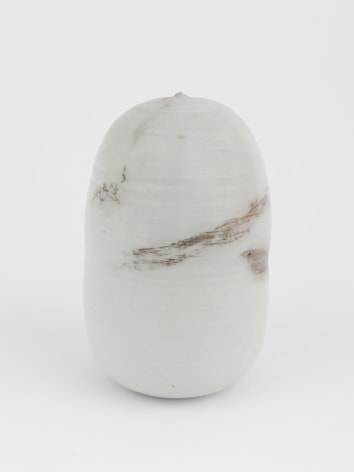 Toshiko Takaezu Untitled, 1995 glazed porcelain (with rattle) 7 x 4 1/4 x 4 1/4 inches