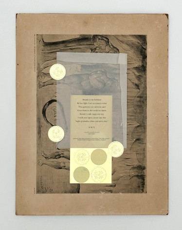 Salle Werner Vaughn Thoughts of Blake, 2024 collage on paper 17 x 13 inches