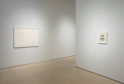 Installation views of &quot;Al Held: Works on Paper, 1960 - 1989,&quot; at McClain Gallery, September 2024. Photos by Tom Dubrock