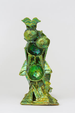 Julia Kunin Standing Double Dish, 2015 ceramic 21 x 14 x 11 inches