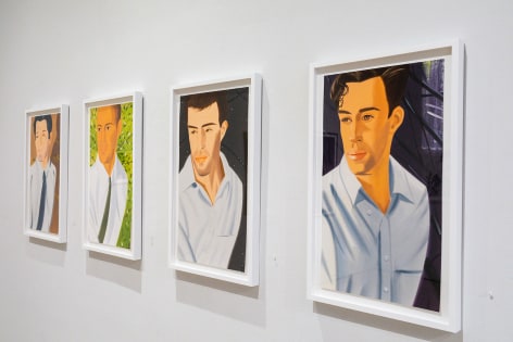 Installation view of PrintHouston 2024: Printed Faces at McClain Gallery, June 2024