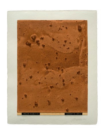 Juli&atilde;o Sarmento  Curiosity&rsquo;s Eye (Hellas Planitia), 2013  Mixografia&reg; print on handmade paper  18 3/4 x 14 3/4 inches   edition of 25  Publisher: Mixograf&iacute;a  $1,400