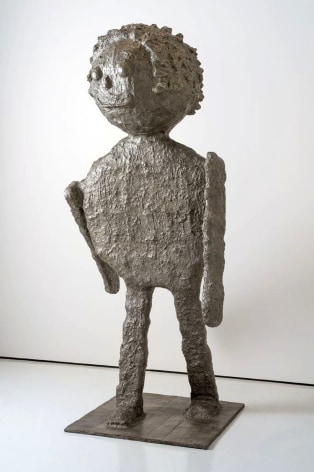 Donald Baechler  GLOBE HEAD FIGURE, 2008  bronze  72.5 x 34.5 x 35  inches   Private Collection
