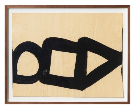 Al Held 60-101, 1960 India ink on paper paper: 18 x 23 3/4 inches frame: 27 1/4 x 21 1/2 x 1 5/8 inches