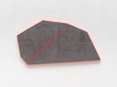 David Row Split X, 2022 oil on panel 17 x 21 inches