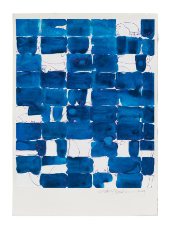 Katsumi Hayakawa Hide and Seek, 2024 acrylic on arches paper 14 x 10 inches