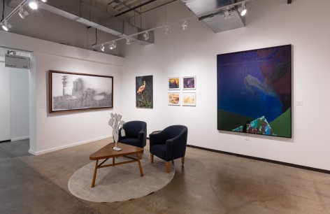 Installation image from McClain Gallery at Dallas Art Fair 2024. Photo by Silvia Ros photographer