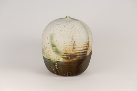 Toshiko Takaezu Untitled, ca. 1990s glazed stoneware (with rattle) 7 1/2 x 7 1/2 x 7 1/2 inches