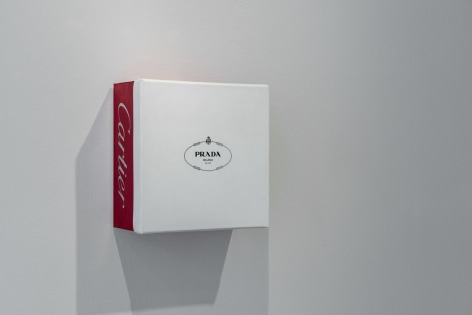 Jonathan Seliger  Crown and Crest, 2008  oil, acrylic, modeling paste on canvas  15 x 15 x 6 3/4 inches