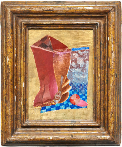 Salle Werner Vaughn Enigma, c. 1979 oil and gold leaf on Masonite panel: 7 3/8 x 5 1/4 inches frame: 9 1/2 x 11 inches