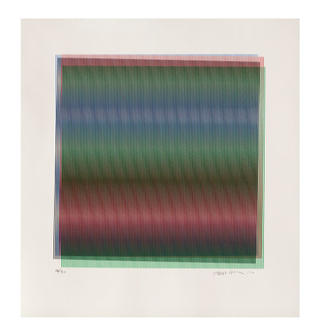 Carlos Cruz-Diez Untitled, 2012 serigraph paper: 22 x 23 5/8 inches frame: 23 1/2 x 25 1/4 inches Edition 26 of 30
