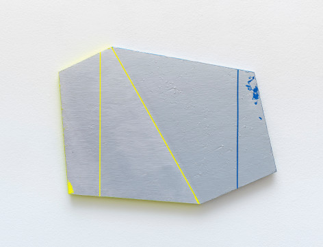 David Row Double Plumb, 2022 oil and acrylic on linen on panel 17 x 23 inches