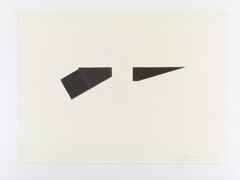 Ted Stamm DGR-22-5 (Dodger), 1976 graphite on paper paper: 22 x 30 inches frame: 24 1/4 x 34 inches