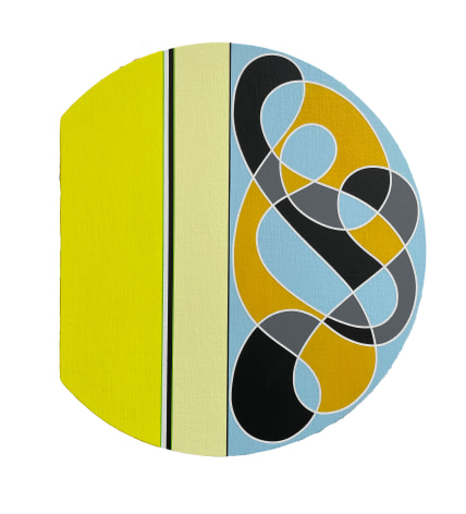 Aaron Parazette EdK #5, 2025 acrylic on linen 22 x 19 1/2 inches
