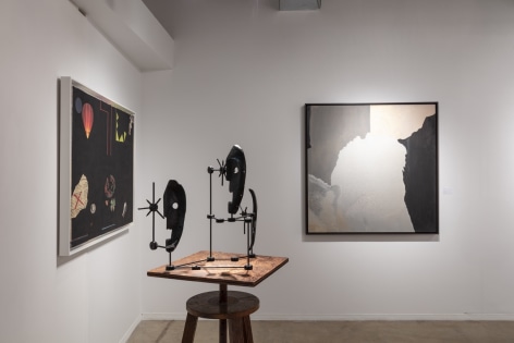Installation image from McClain Gallery's Booth at the Dallas Art Fair, 2019