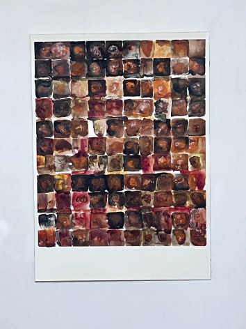 Katsumi Hayakawa Passage of Time, 2024 acrylic on arches paper 14 x 10 inches