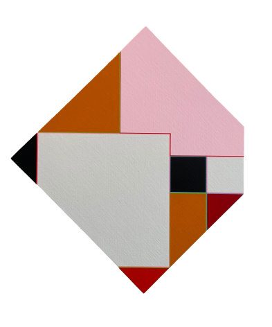 Aaron Parazette EdK #4, 2025 acrylic on linen 31 x 27 inches