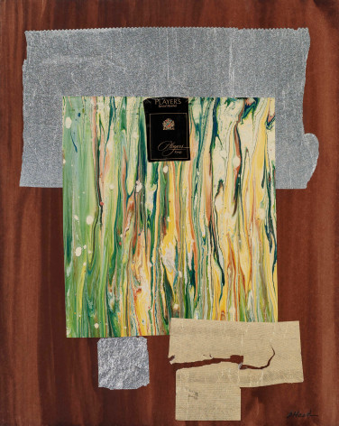 Dorothy Hood  Players, 1982-1997  collage on mat  20 x 16 inches