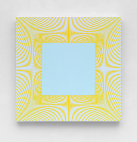 Richard Anuszkiewicz Pale Green Square, 1977 - 2018 acrylic on canvas 36 x 36 inches
