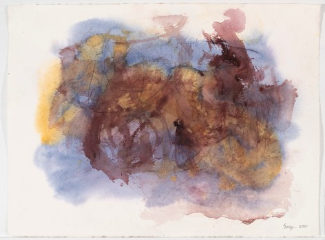 Cleve Gray Untitled, 2001 Watercolor on Arches paper 22 x 30 inches