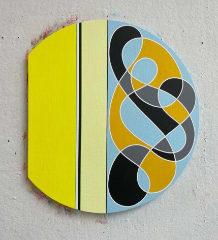 Aaron Parazette EdK #5, 2025 acrylic on linen 22 x 19 1/2 inches