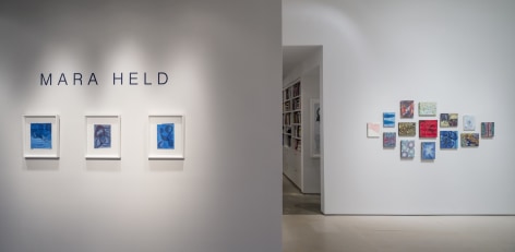 Installation view of Mara Held: Recent Paintings &amp; Works on Paper at McClain Gallery, 2015