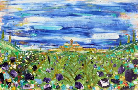 Brendan Cass  Provence, 2018  acrylic on canvas  55 x 84 inches