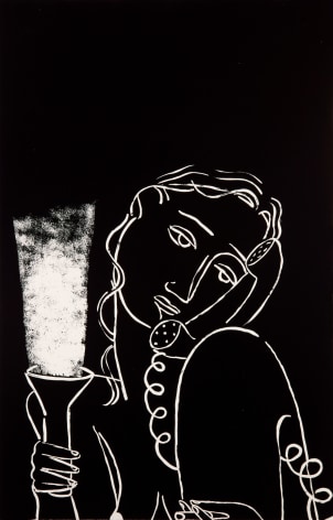 Danielle Orchard Utility, 2019 signed, dated, and numbered by the artist, verso; stamped and numbered by the publisher, verso single-color lithograph on Bisque Revere suede 38 x 24 1/2 inches Edition 7 of 10