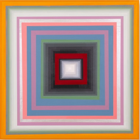 Gary Lang CONCENTRICSQUARETEN, 2020 acrylic on panel 29 7/8 x 29 7/8 inches