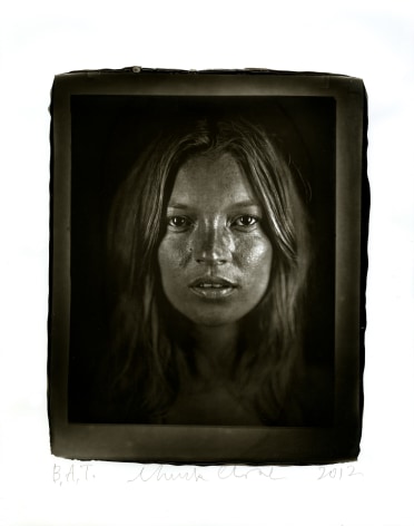 Chuck Close  Kate, 2012  woodburytype  paper: 14 x 11 inches  frame: 16 1/2 x 13 1/2 inches  Edition of 10  $15,000