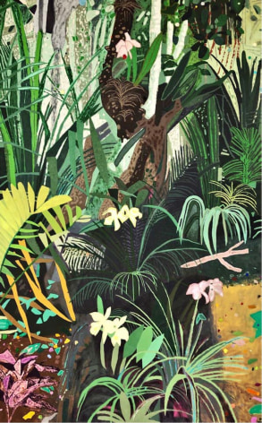 Bradley Kerl Alligator Food, 2019 oil on canvas 110 x 68 inches