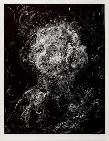 Glenn Brown Bring On The Dancing Horses (after Del Sarto/Greuze), 2019 linocut on Hakuraku paper plate: 35 7/16 x 27 9/16 inches paper: 38 1/16 x 29 5/8 inches Edition 11 of 38 signed by the artist and numbered on the reserve (GB-14)