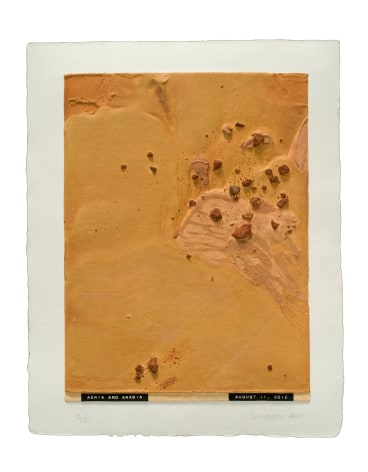 Juli&atilde;o Sarmento  Curiosity&rsquo;s Eye (Aeria and Arabia), 2013  Mixografia&reg; print on handmade paper  18.75 x 14.75 inches (47.6 x 37.5 cm)  edition of 25  Publisher: Mixograf&iacute;a  $1,400  Inquire