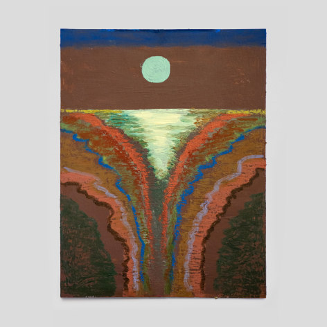 Bruna Massadas Mint Chocolate, 2025 acrylic and oil pastel on paper paper: 8 x 6 inches frame: 11 x 9 inches
