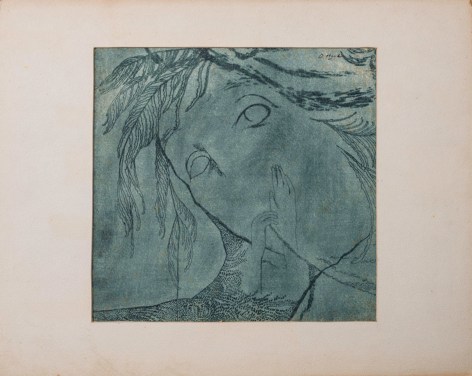 Dorothy Hood untitled, 1960s intaglio and water media 12 x 15 inches