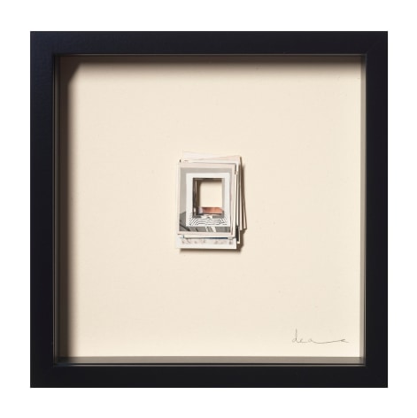 Anne Deleporte ID Stack 2, 2023 trimmed identification photographs frame: 25 x 25 cm