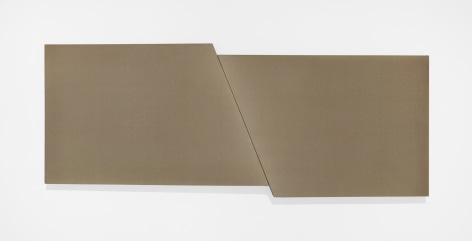 Jane Allensworth, Grey Painting #11, 1973 oil on canvas 32 x 81 inches