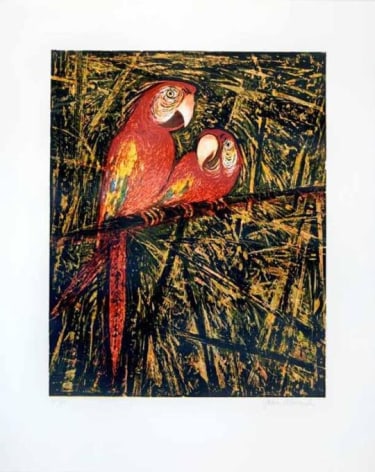 John Alexander Untitled, 1989 reduction woodcut with hand coloring paper: 37 x 29 1/2 inches frame: 38 3/4 x 31 inches Edition 59 of 60 signed and numbered bottom right front in margin (JoA-173) $15,000