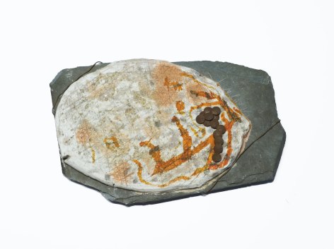 Sari Dienes Plaster Slate, 1950 plaster collage, slate and tacks object: 6 1/2 x 9 1/4 inches frame: 13 x 17 inches