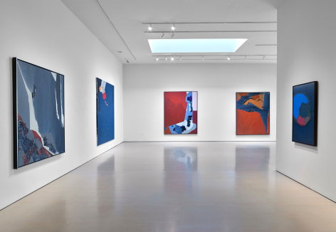 Installation view of &ldquo;Dorothy Hood: Celestial Voids,&rdquo; at McClain Gallery, September 2024. Photos by Tom Dubrock