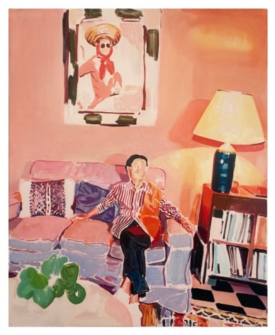 Tim Braden Interior with Marguerite Twice, 2024 oil on canvas 55 x 47 inches