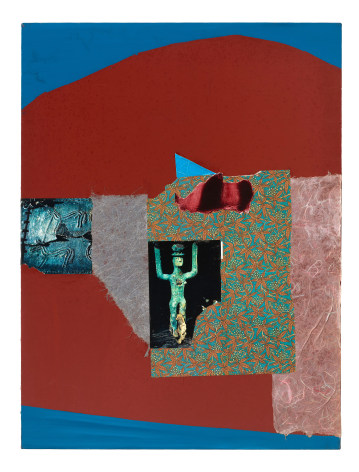 Dorothy Hood Untitled, 1980s oil and collage on canvas 40 x 30 x 3/4 inches
