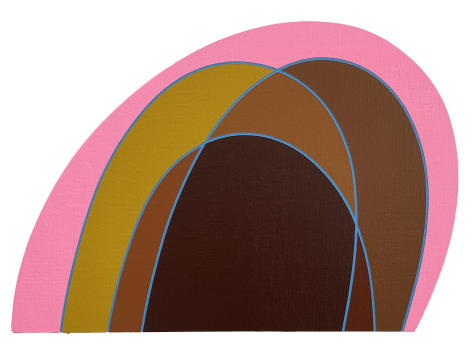 Aaron Parazette EdK #1, 2025 acrylic on linen 14 1/2 x 21 inches
