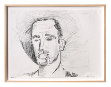 Shane Tolbert Spaghetti Western, 2022 graphite on paper paper: 18 x 24 inches frame: 23 x 26 3/4 x 1 1/2 inches