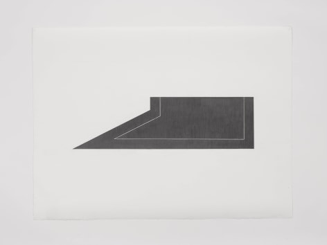 Ted Stamm LW-5 (Lo Wooster), 1979 signed, dated, and titled, recto graphite on paper paper: 22 x 30 inches frame: 24 1/4 x 34 inches
