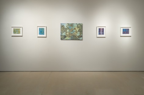 Installation view of Mara Held: Recent Paintings &amp; Works on Paper at McClain Gallery, 2015