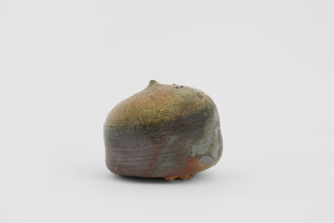 Toshiko Takaezu Untitled, ca. 1990s wood-fired stoneware 6 1/4 x 7 x 7 inches