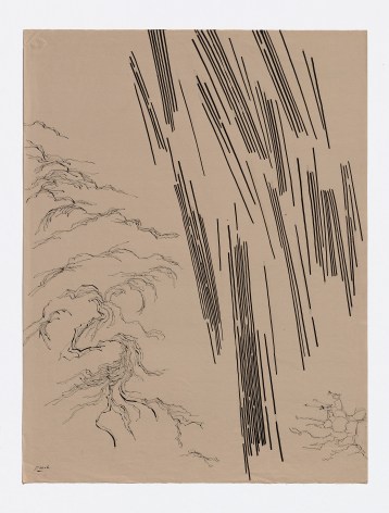 Dorothy Hood  Untitled (36), n.d. ink on paper 25 x 19 inches