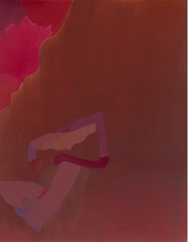 Dorothy Hood Warm Loop, n.d. oil on canvas 89 7/8 x 70 x 1 1/8 inches
