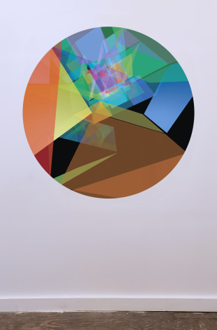 Christian Eckart RW 3, 2022 archival digital print on self-adhesive canvas 47 inches in diameter
